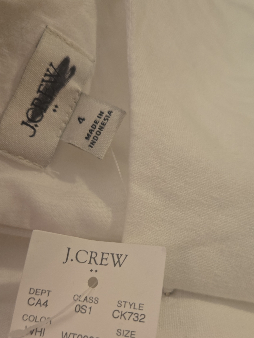 J Crew Linen-blend button-front mini dress - Picture 6 of 6